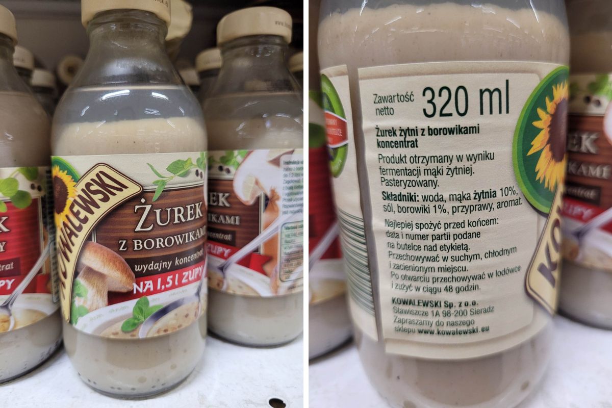 Kowalewski. &quot;Żurek żytni z borowikami, koncentrat&quot;