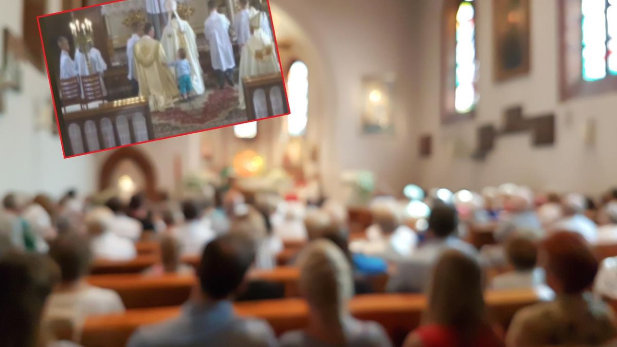 Dziecko przyszło pod ołtarz i się zaczęło