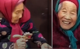 Wzruszające nagranie. 107-letnia mama daje cukierka 84-letniej córce 
