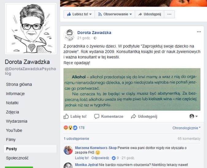 Pod postem Doroty Zawadzkiej rozgorzała zaciekła dyskusja