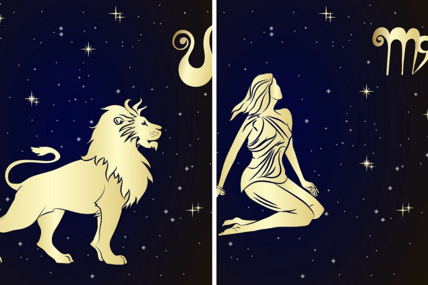 Wizerunki znaków zodiaku - Lew i Panna