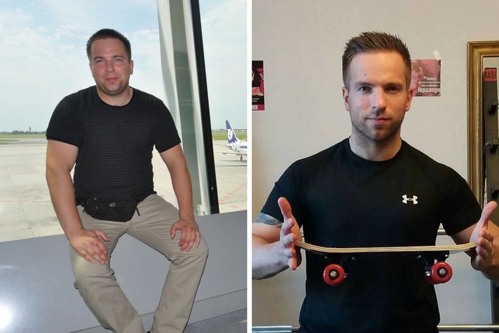 P. Wójcik przed i po metamorfozie 