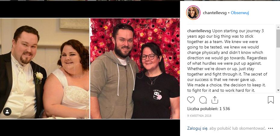 Para schudła 180 kg [instagram.com]