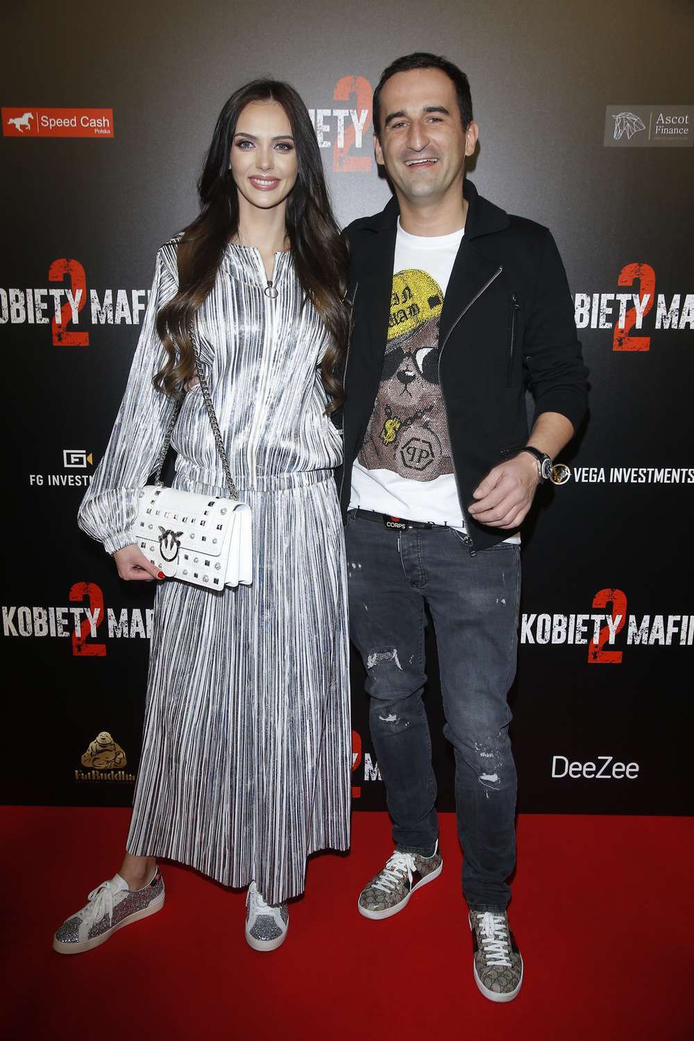 Misiek Koterski i Marcela Leszczak - premiera filmu Kobiety Mafii 2