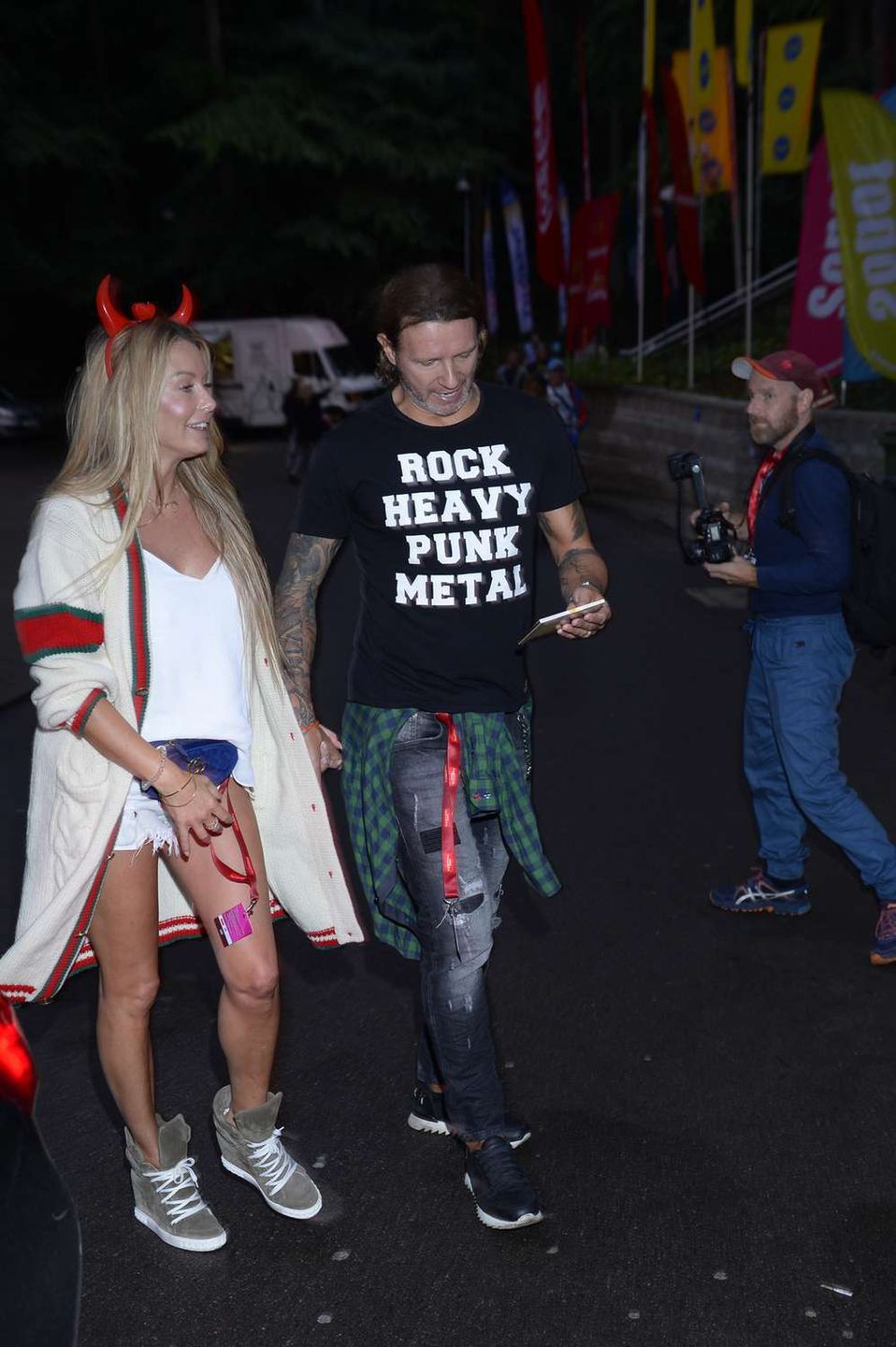 Małgorzata Rozenek i Radosław Majdan za kulisami festiwalu w Sopocie 2018
