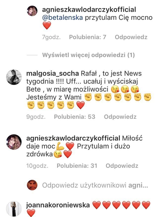 Gwiazdy wspierają Alżbetę Leńską po operacji mózgu