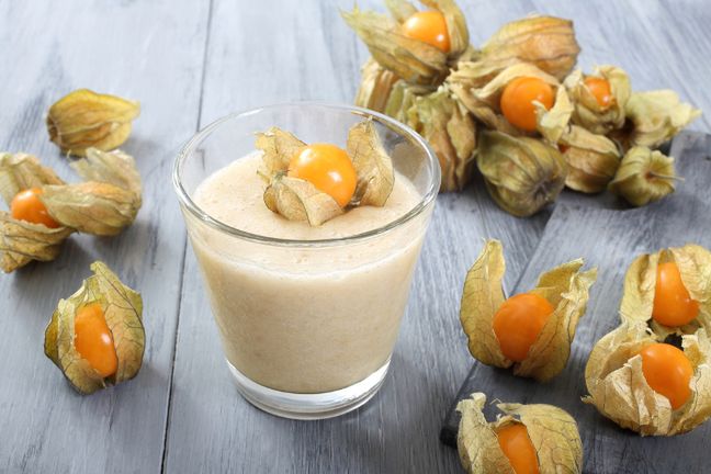 Smoothie z miechunki ma w sobie wiele witamin i minerałów