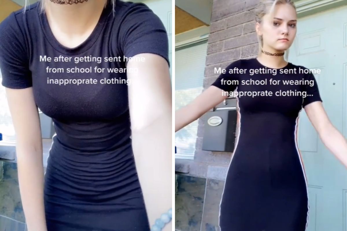 Pokazała na TikToku, jak wygląda &quot;nieodpowiedni strój&quot; do szkoły