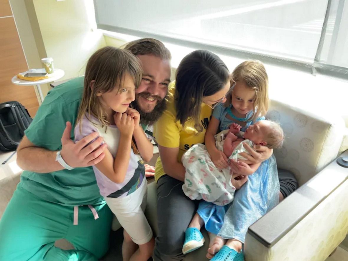 Tessa Rider z rodziną