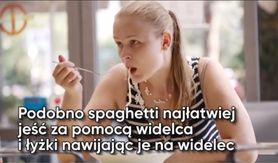 Jak najłatwiej jeść spaghetti? (WIDEO)