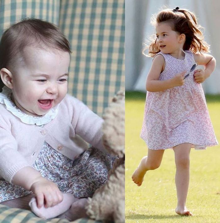 Księżniczka Charlotta ma 4 lata i uwielbia zabawy z królową Elżbietą.