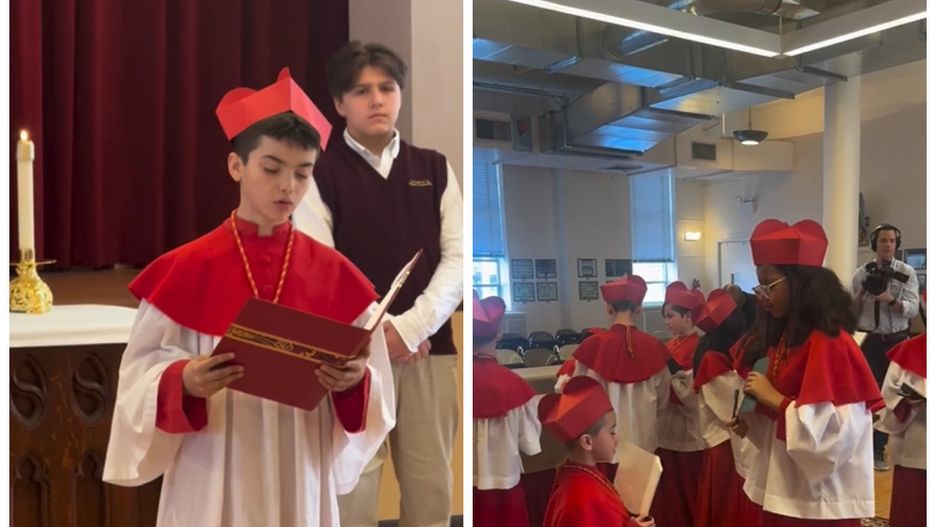 Uczniowie wybrali papieża