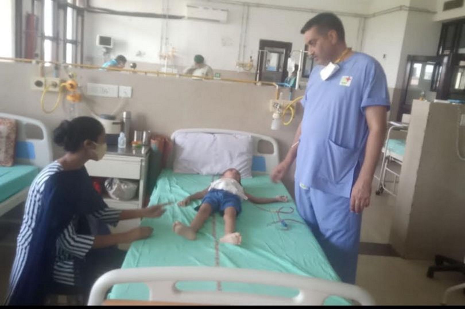 Dziewczynka w szpitalu