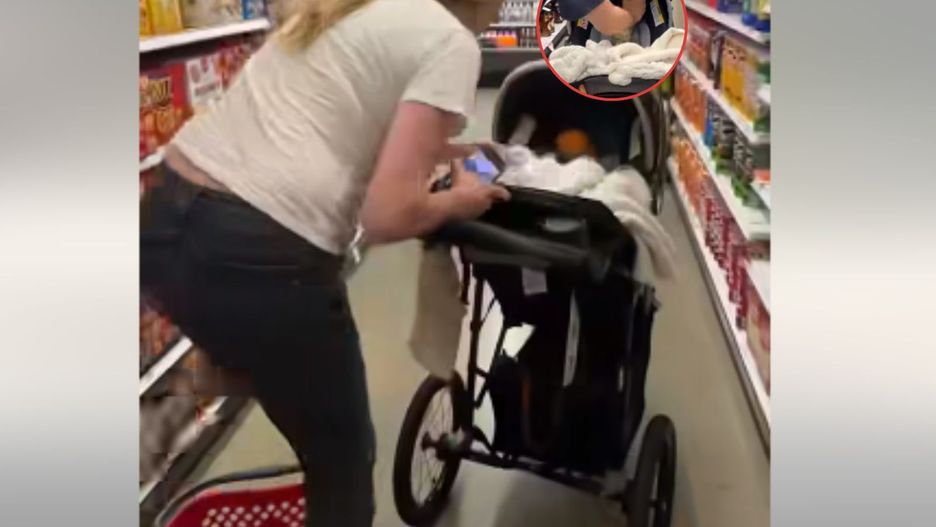 Chwile grozy w sklepie. Zamiast dziecka znalazła w wózku pomarańcze i wino