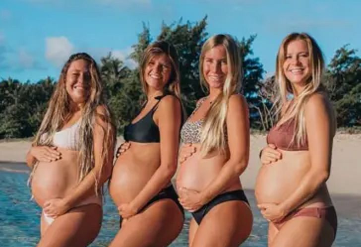 Zaszły w ciążę w tym samym czasie. Zrobiły to dwukrotnie