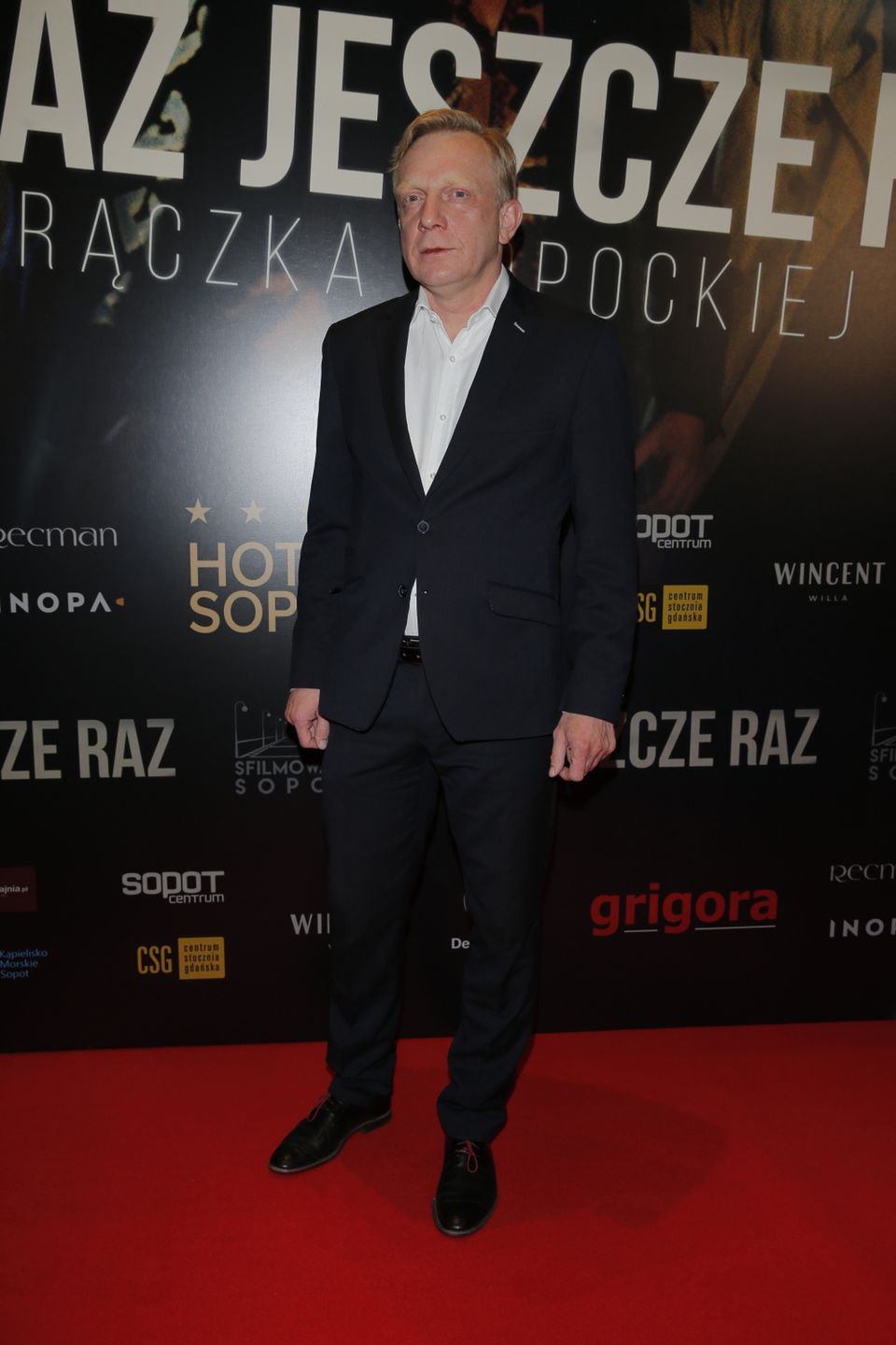 Arkadiusz Janiczek na premierze filmu Raz, jeszcze raz
