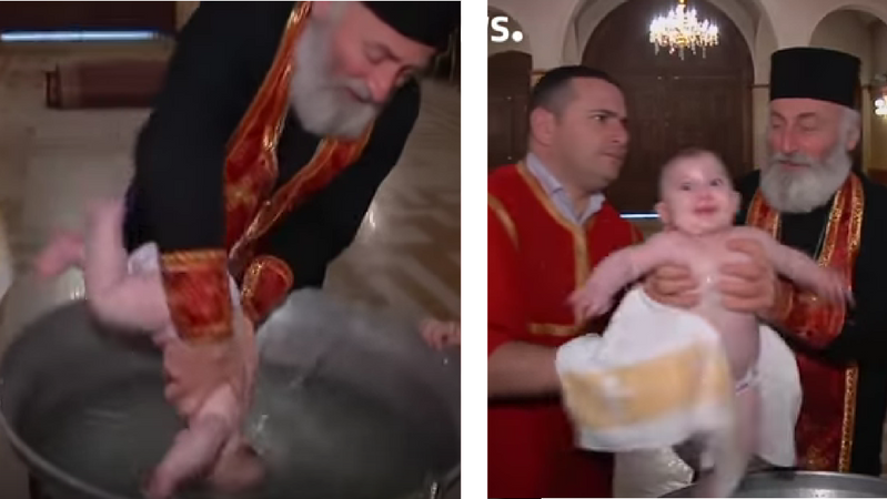 Tak wygląda chrzest w Gruzji