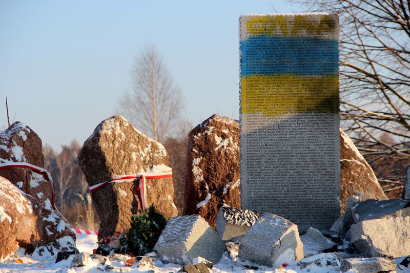 MSZ Ukrainy: incydent w Hucie Pieniackiej to antypolska prowokacja