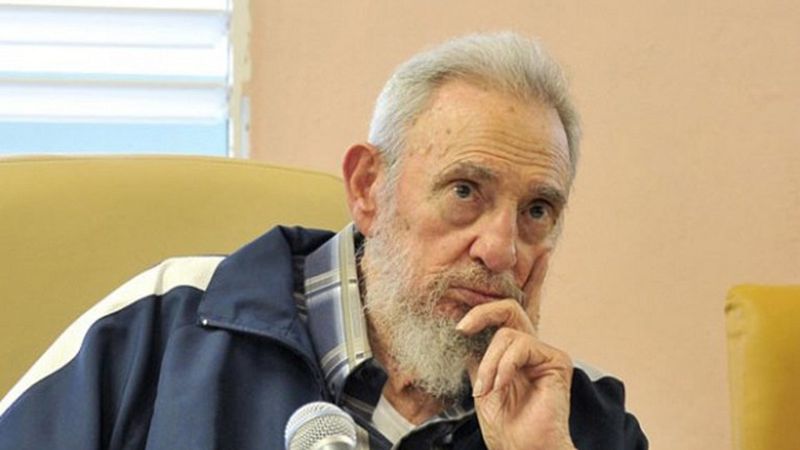 Fidel Castro w Hawanie w 2013 r.