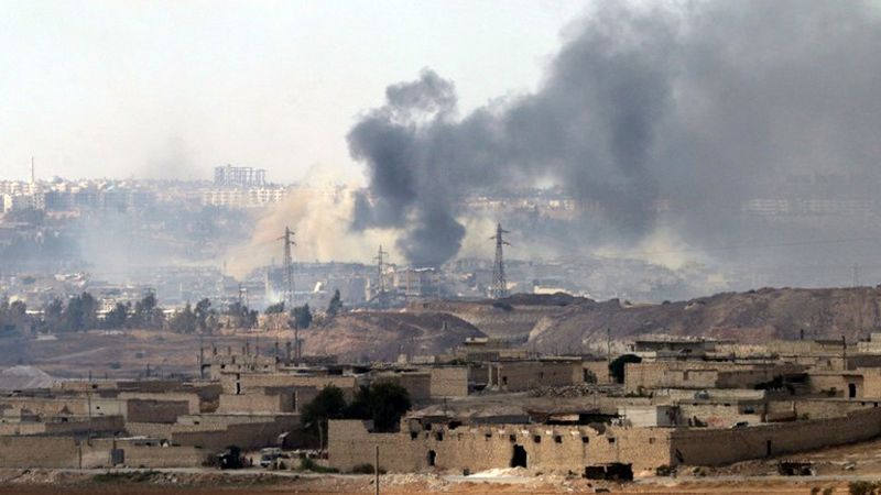 Wschodnie dzielnice Aleppo po ostrzale artyleryjskim.