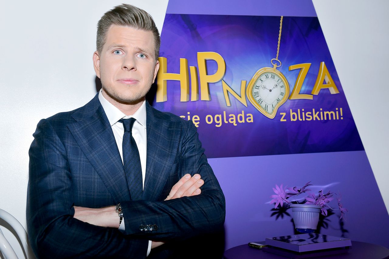 Filip Chajzer promuje program Hipnoza w TVN
