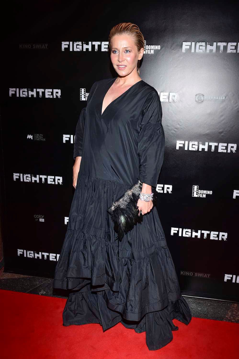 Katarzyna Warnke na premierze filmu Fighter
