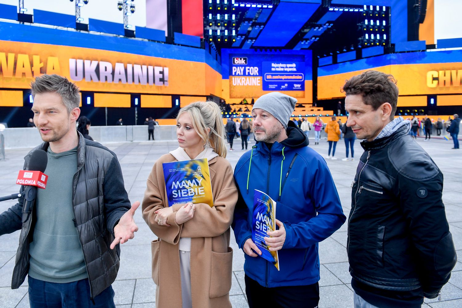 Adam Sztaba, Kasia Moś, Andrzej Piaseczny - koncert Chwała Ukrainie