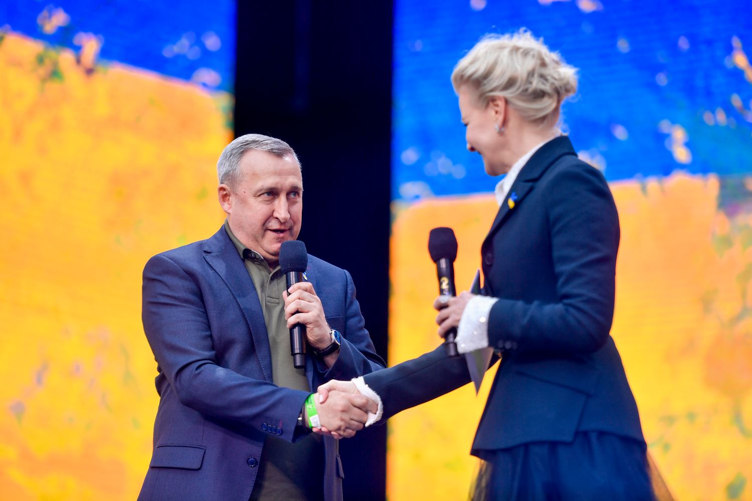 Andrij Deszczyca i Małgorzata Kożuchowska - koncert Chwała Ukrainie