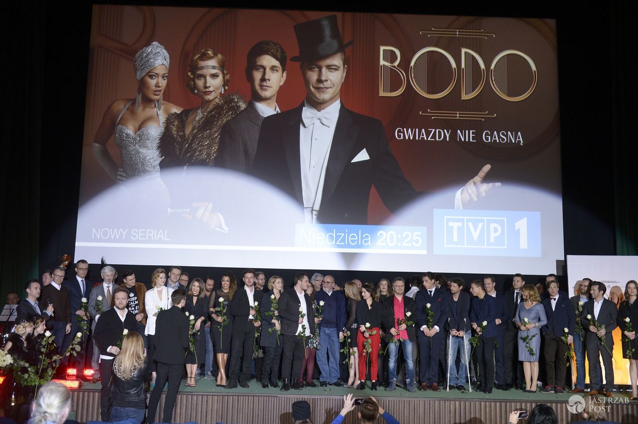 Twórcy i aktorzy serialu "Bodo" na uroczystej premierze serialu (fot. AKPA)
