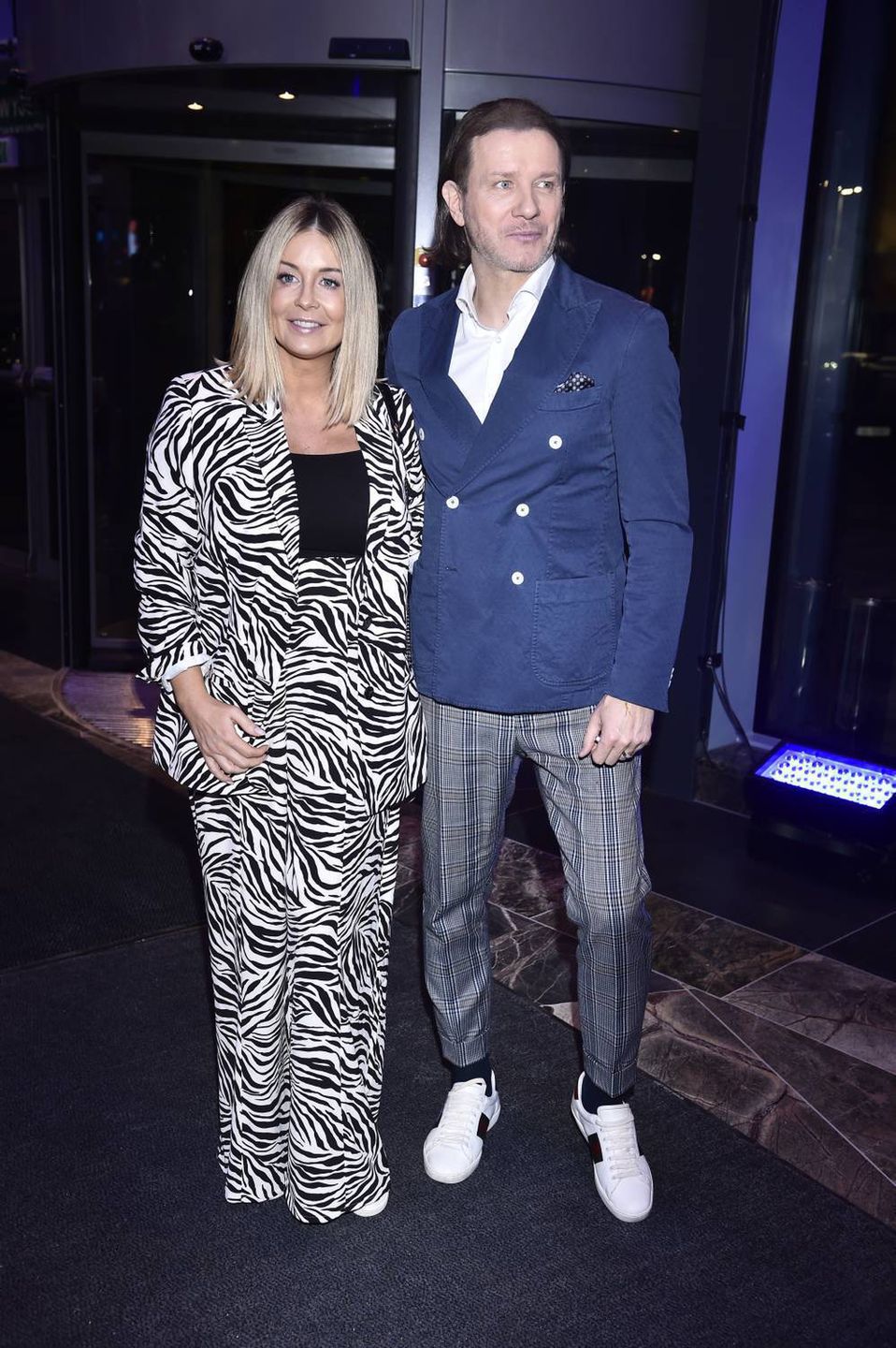 Małgorzata Rozenek w garniturze w zebrę