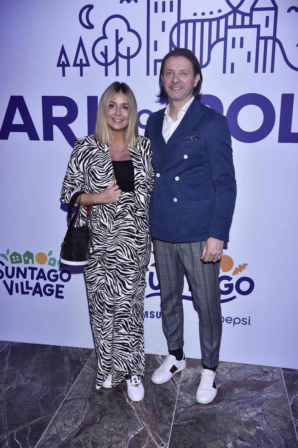 Małgorzata Rozenek w garniturze w zebrę