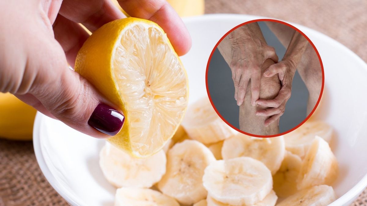 Pokrój banana, dodaj miód i sok z cytryny. Szybka ulga dla stawów