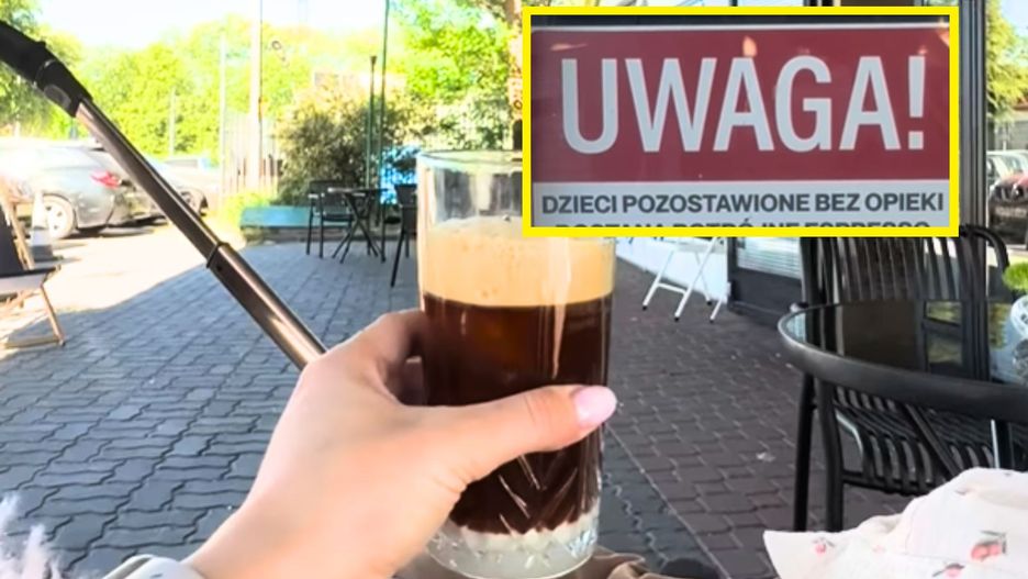 Kawiarnia ma sposób na dzieci pozostawione bez opieki. Wywieszono kartkę dla rodziców