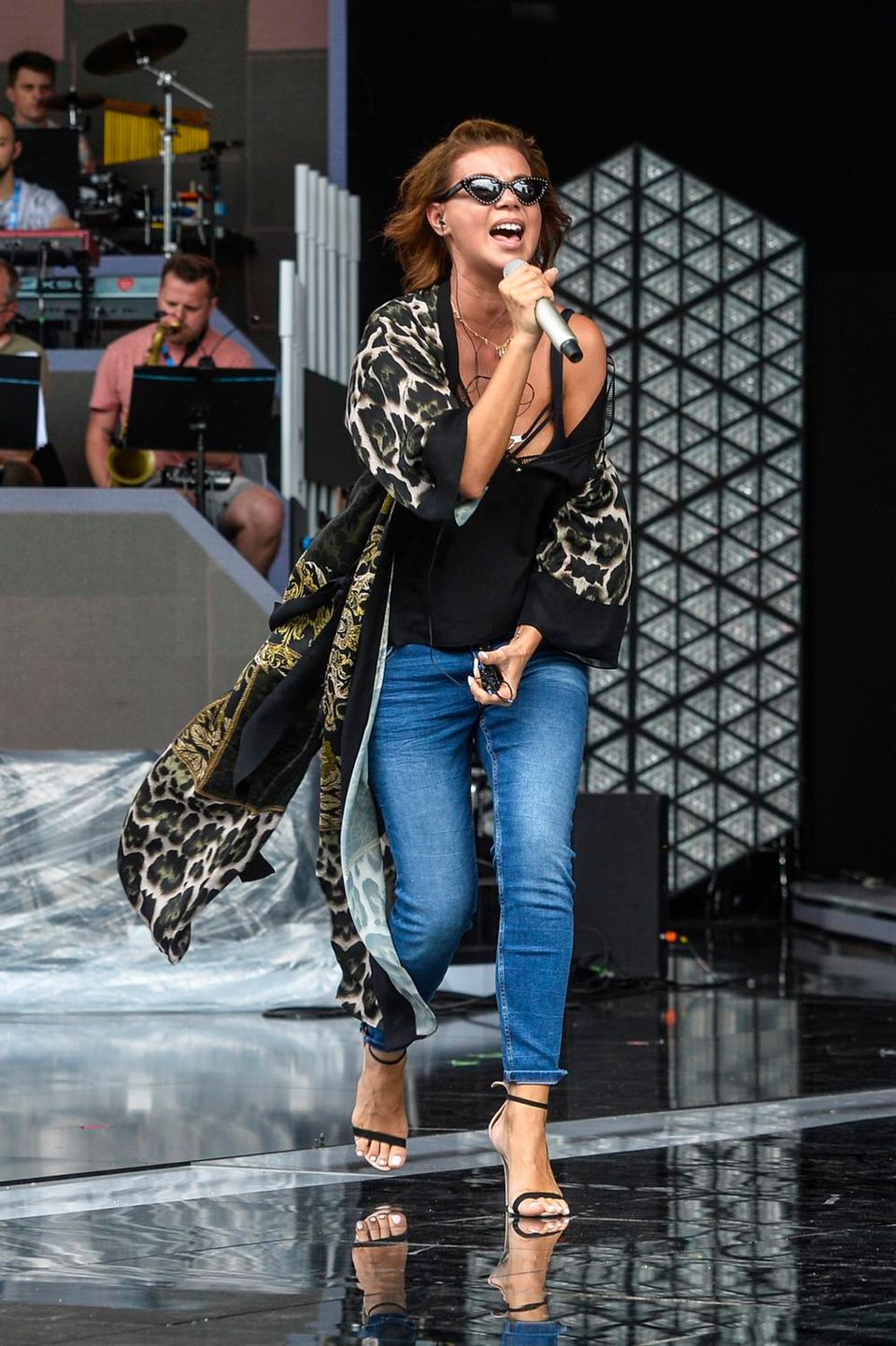 Próba Edyty Górniak przed festiwalem w Opolu 2018