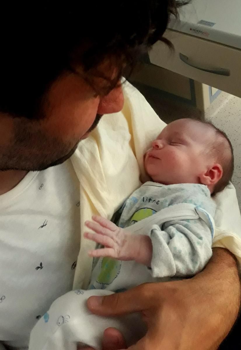 Sebastian Derda z synem 