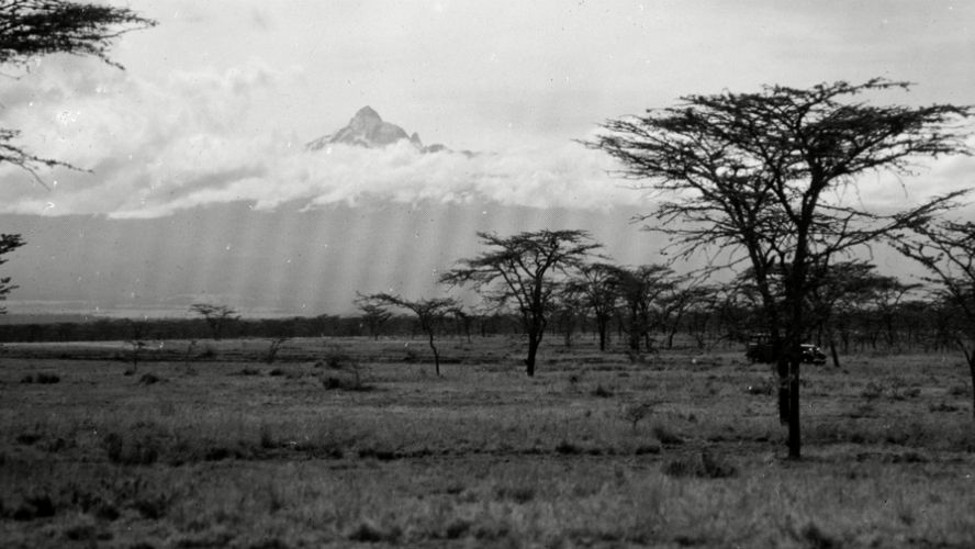 Widok na Mount Kenya, 1936 r.