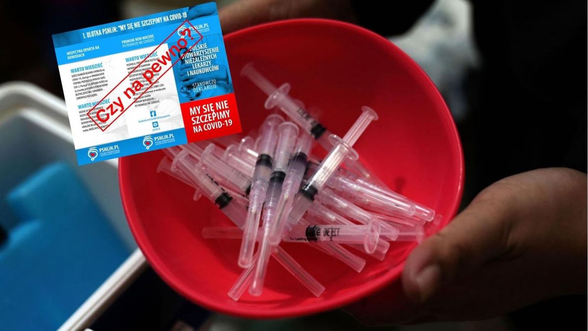 Środowiska antyszczepionkowe rozdają ulotki kwestionujące skuteczność szczepień