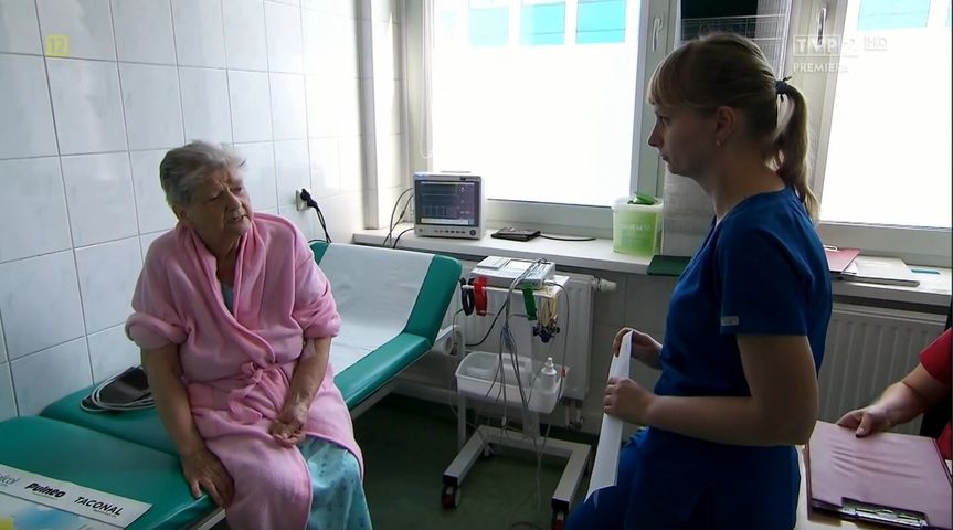 dr Agnieszka Szadryn w czasie dyżuru