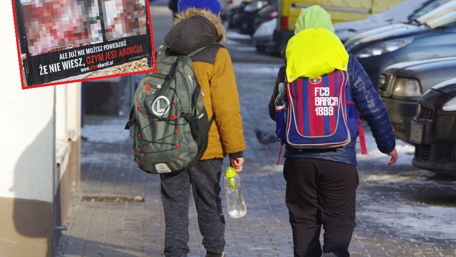 Krwawa demonstracja przy szkole w Oleśnicy. Dzieci płaczą i wymiotują
