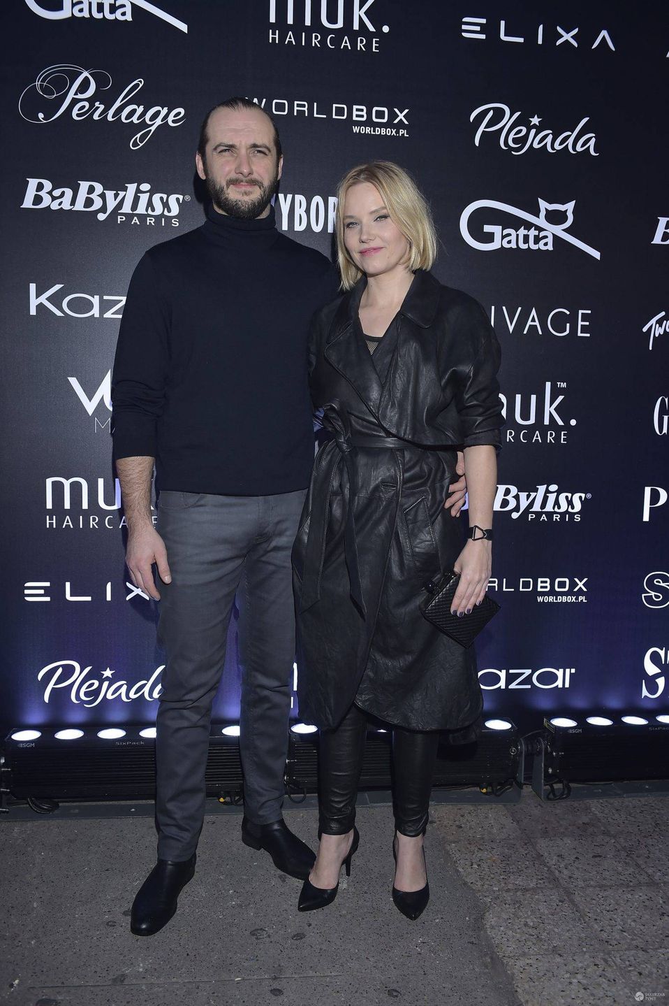 Michał Żurawski i Roma Gąsiorowska na pokazie Roberta Kupisza