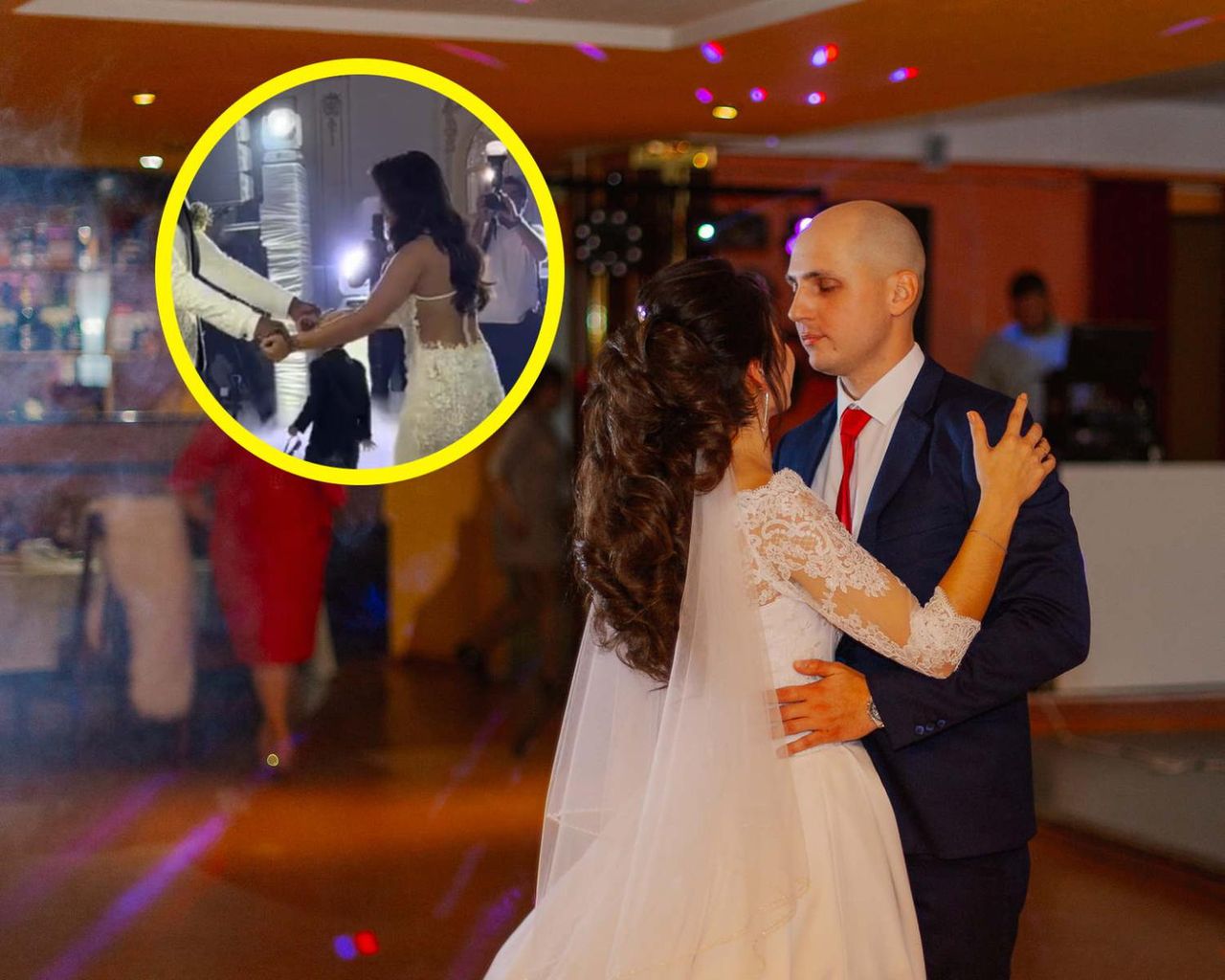 Dzieci zrujnowały pierwszy taniec pary młodej. Rodzice nie reagowali