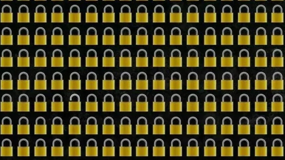 Znajdź otwartą kłódkę