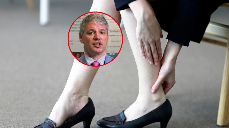 Zwiastuje wczesne objawy zakrzepicy. Zwróć uwagę na nogi