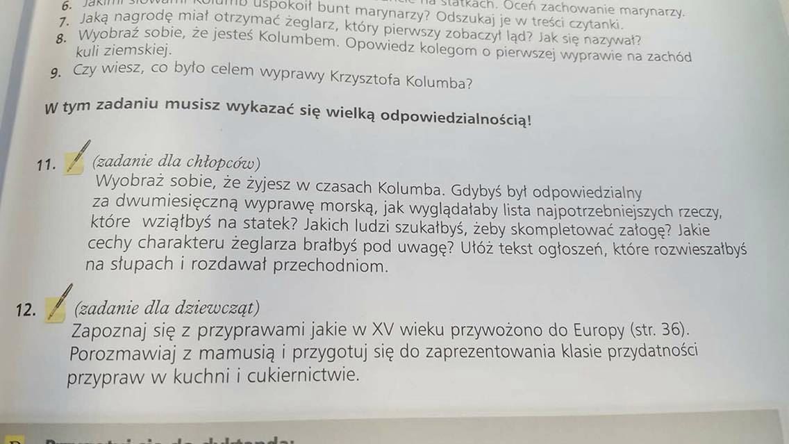 Zadania z podręcznika