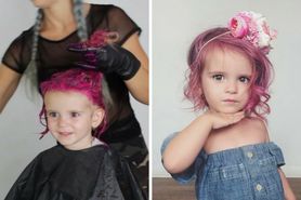 Pofarbowała 2-letniej córce włosy na różowo. “Powinni jej ograniczyć prawa rodzicielskie”