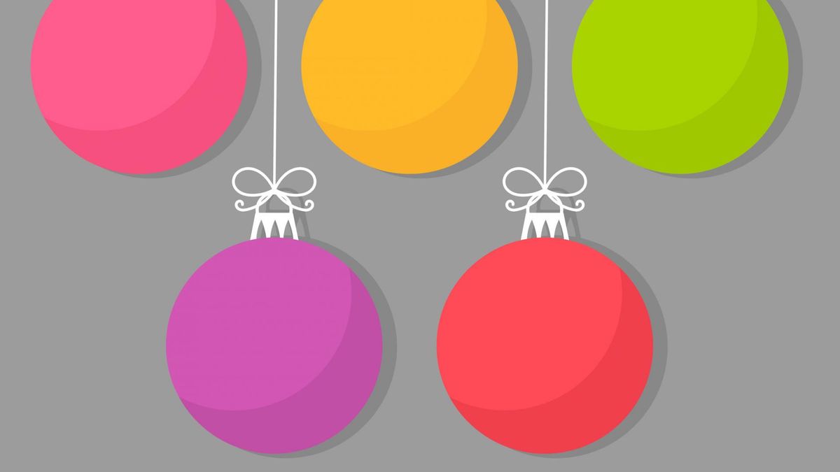 Bombki na choince - kolorowanka