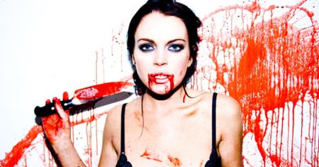 Lindsay Lohan CAŁA WE KRWI