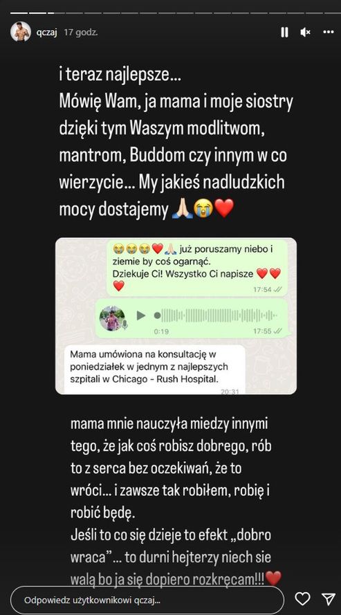 Qczaj o chorobie matki