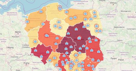 Koronawirus. Ta mapa Polski pozwala śledzić rozwój epidemii. Potwierdzono kolejne przypadki