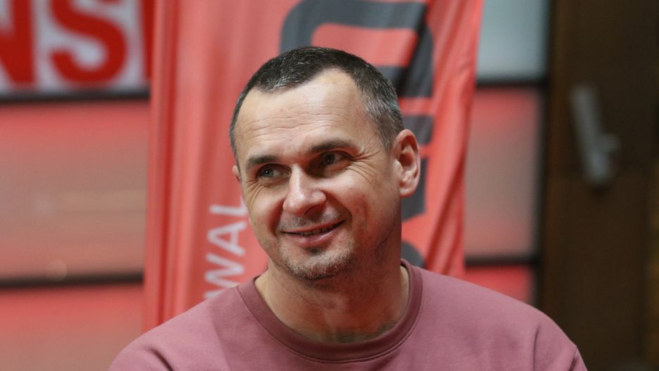 Oleg Sencow podczas wizyty w Gdańsku.
